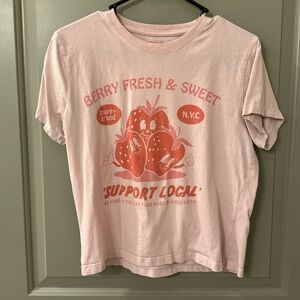 Pink graphic tee